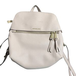 Michael Kors Off-White Leather Backpack